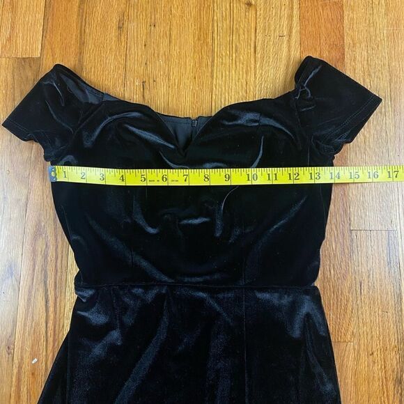 B. Smart Vintage Velvet Gown Size 5/6 High Slip - Picture 6 of 12